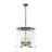 6-Light Clear Glass Shade Geometric Pendant