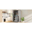 Armoire de cuisine autoportante avec 4 portes, 3 tiroirs, 6 tablettes, 6 supports à vin et un poste de travail intégré pour un rangement et une organisation améliorés-129462124