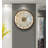 White Seashell Solid Wood Round Wall Clocks-110396038
