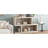 Narrow Console Table With Symmetrical Design, Retro Entryway Table With 2-Tier Open Shelf, Sofa Table For Entryway, Hallway And Living Room-967049412