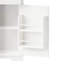 Armoire-bar 71 po Farmhouse avec prise de courant, panneau perforé, support à vin et portes de grange coulissantes pour un rangement polyvalent dans la cuisine.