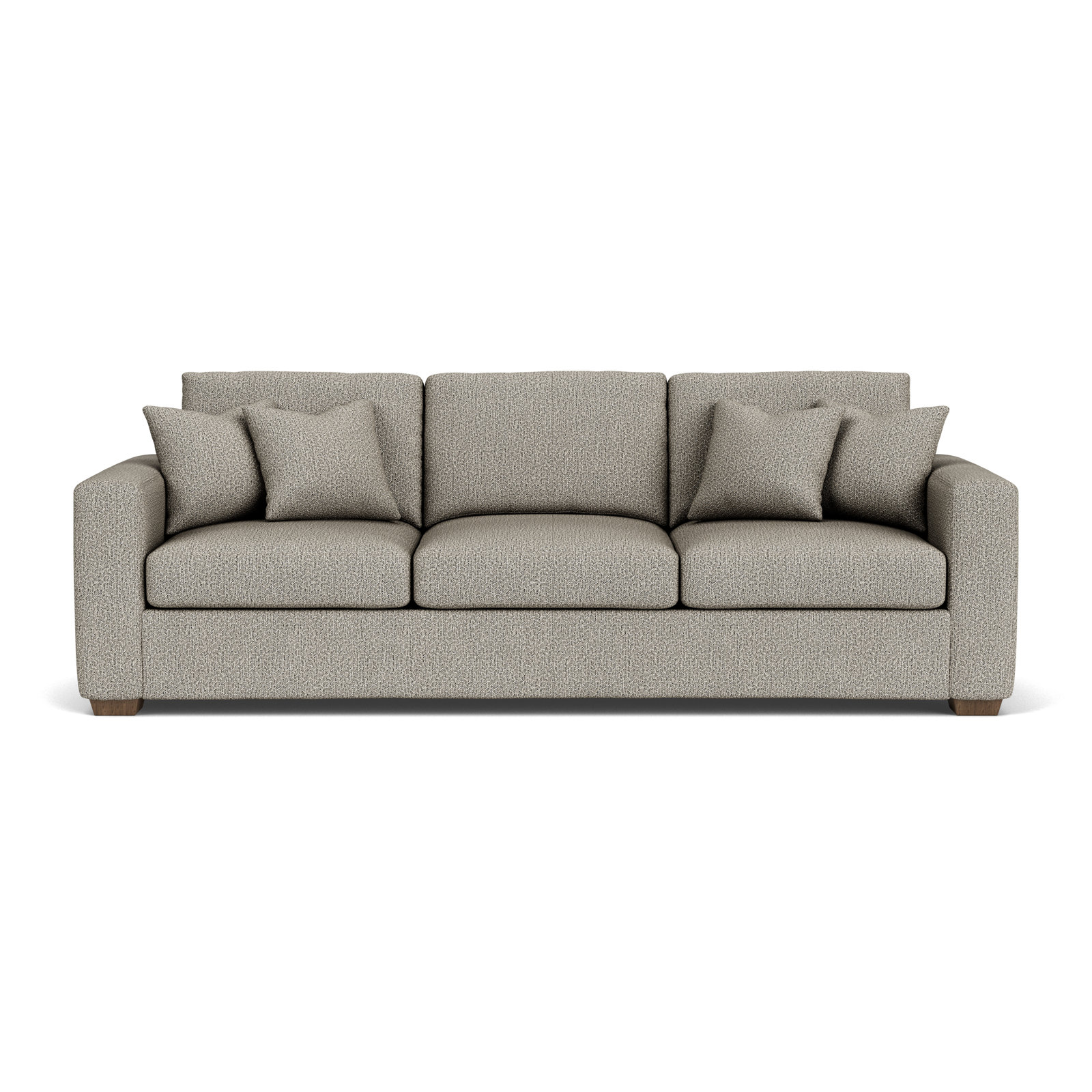 Anaiza 104'' Upholstered Sofa, Gray Polypropylene/Olefin, 37" H x 104" W x 41" D