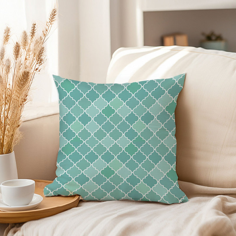 Abstract Mint Pattern III Patterns Modern, 16"H x 16"W