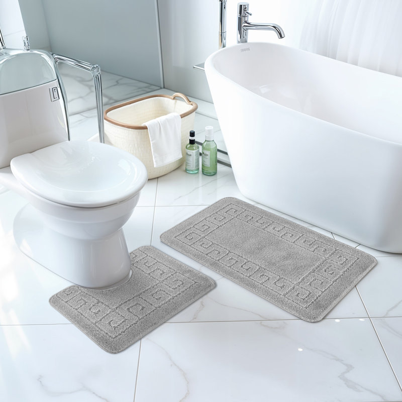 Machine Woven Light Grey Rug
