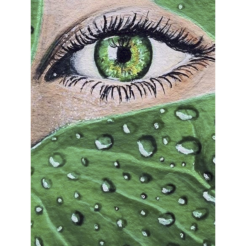 Mystère derrière les feuilles - Art mosaïque | Couleur du verre | Par Abhishek Kumar