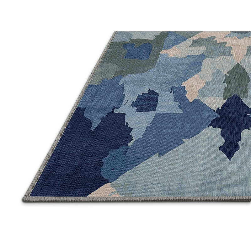 Tapis gris lavable à la machine, Rectangle de 2 pi x 3 pi