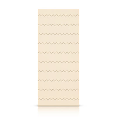 Hollow Paneled Painted without Installation Hardware Kit Slab Door
