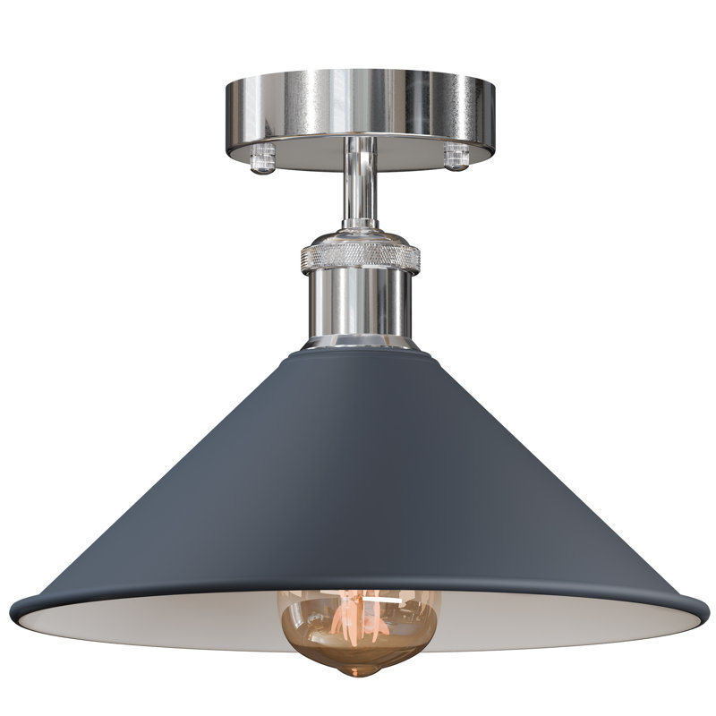 Semi Flush Mount, Gray