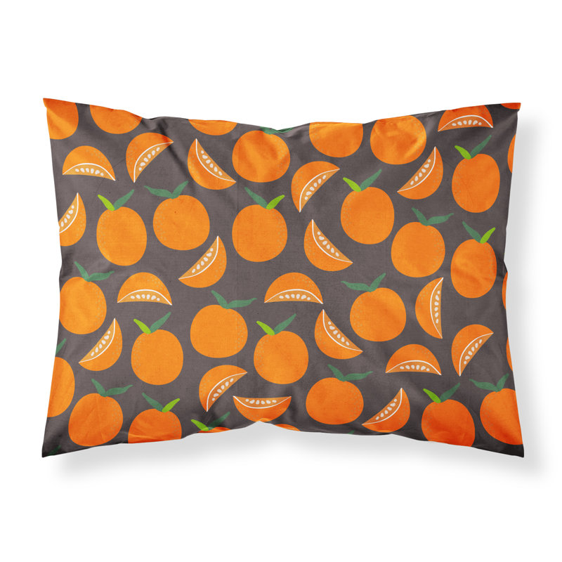 Oranges sur taie d’oreiller