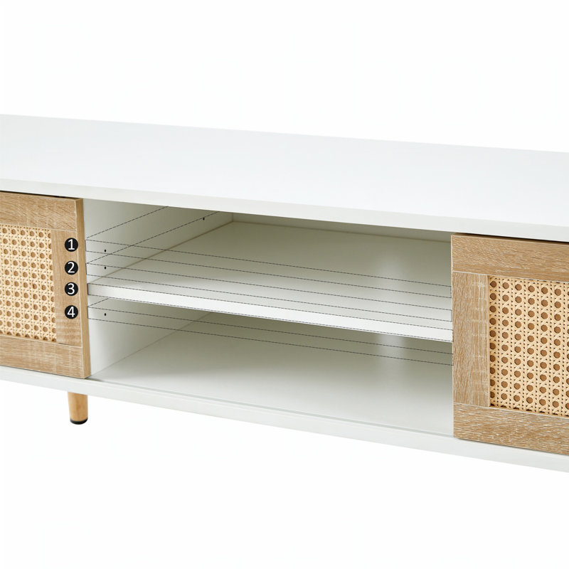Aveanna Modern Minimalist TV cabinet, White