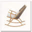Chaise berçante d'extérieur en rotin PE