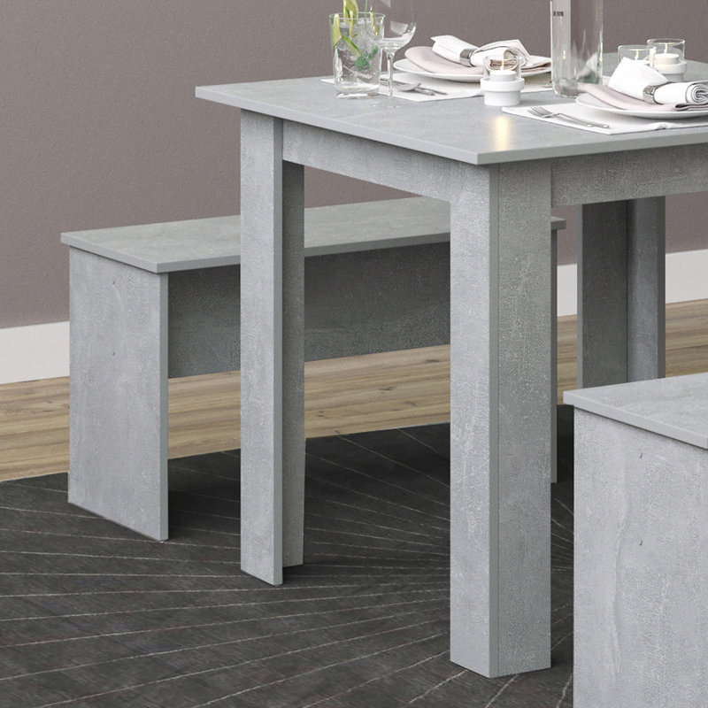 Kaljonka Dining Set, Grey, Grey, Grey