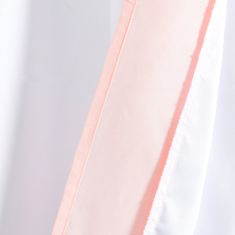 Shower Curtain, White/Pink