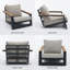 Ensemble de chaises de patio en aluminium-177011671