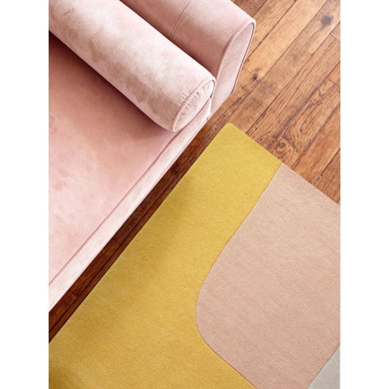 Deveshi Geometric Wool Hand Tufted Area Rug, Rectangle 160 x 230 cm