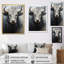 Minimalisme noir et blanc, peinture sur toile-379566126-379566125