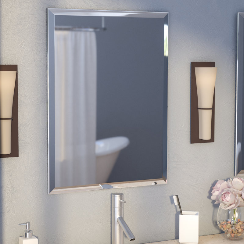 Miroir d'appoint moderne et contemporain, H 31,5 po x l 23,5 po