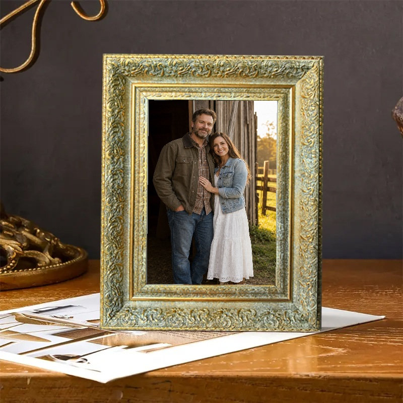 Cadre photo, Or antique, 1, L 8 po x H 10 po