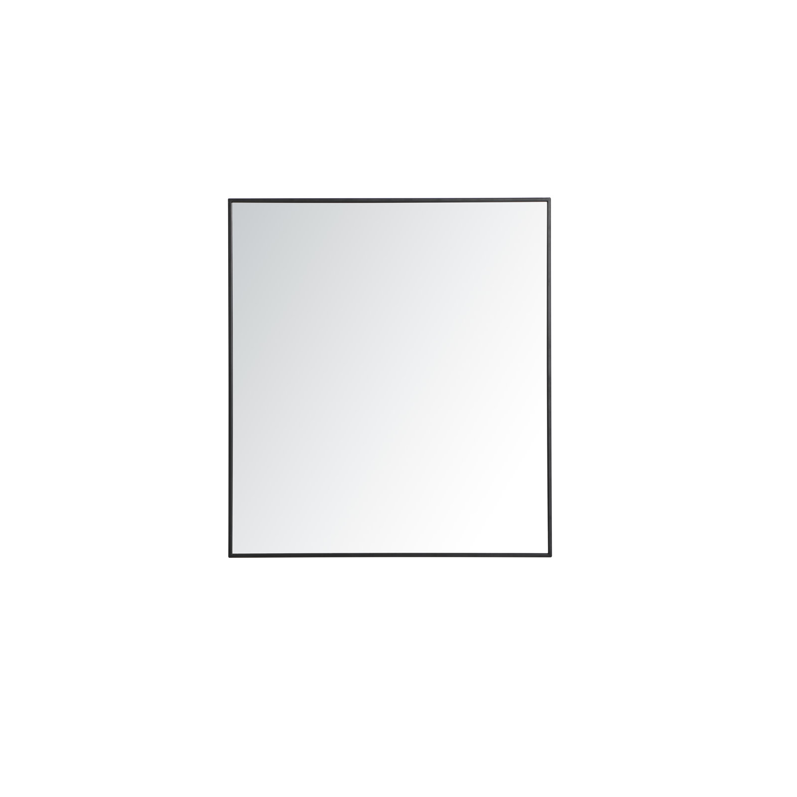 Sabine Metal Rectangle Wall Mirror, 40" x 36", Black
