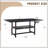 A 71 * 35.4 Inch Dining Table With A Tabletop Cleverly Pieced Together By Four Black Textured MDF Boards. There Is A 43.3 * 19.7 Storage Platform Below The Desktop. Very Suitable For Family Gatherings-249118916