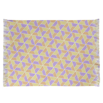 Tapis orange/mauve/jaune trapézoïdals Mcguigan