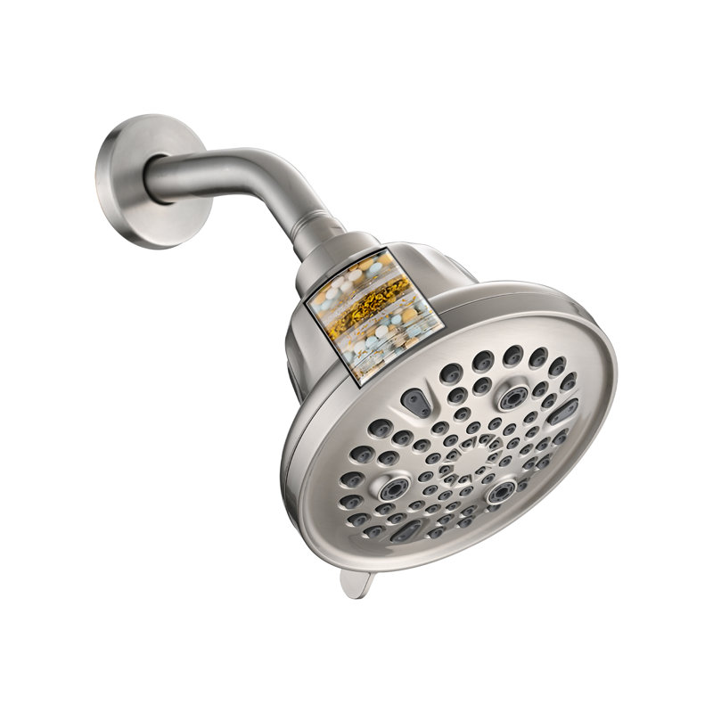 Pomme de douche fixe 1,8 GPM GPM, Nickel brossé