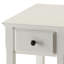 Table d'appoint en bois blanc avec tablette - rehaussant le décor intérieur et la fonctionnalité-2028964495