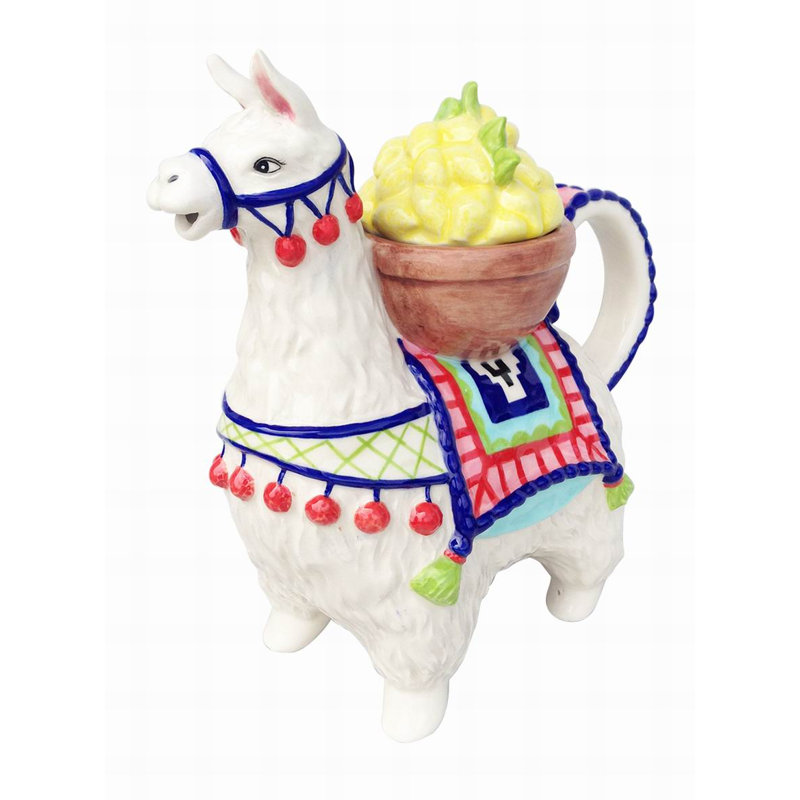 Théière en céramique Lama citron