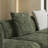 Italian Light Luxury Design Green Sofa