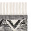 Alimatou Hand Knotted Wool/Cotton Southwestern Rug in Black/Ivory-1819480707