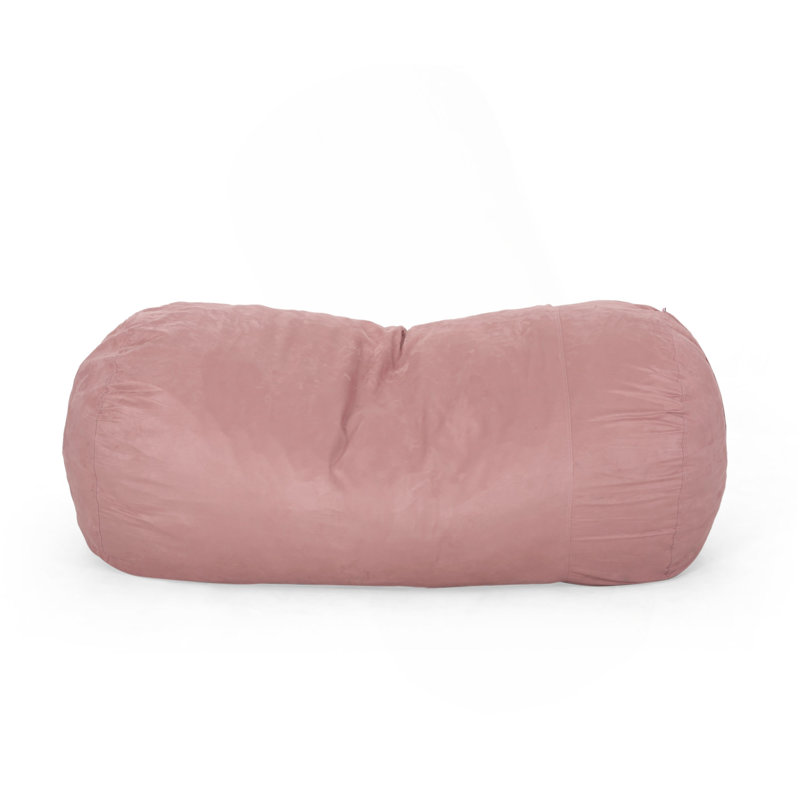 Haricot cylindrique en microfibre 8 pieds Aruba, Tissu rose