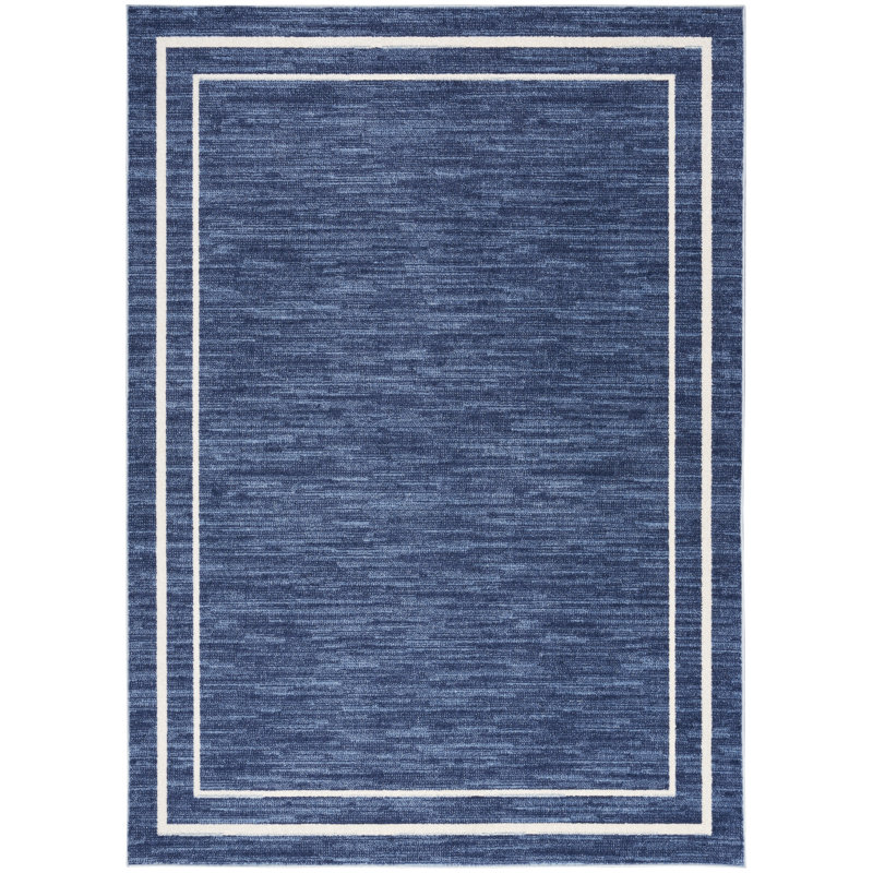 Tapis intérieur / extérieur en chenille tissé à la machine Lucretia, Rectangle 5 pi x 7 pi