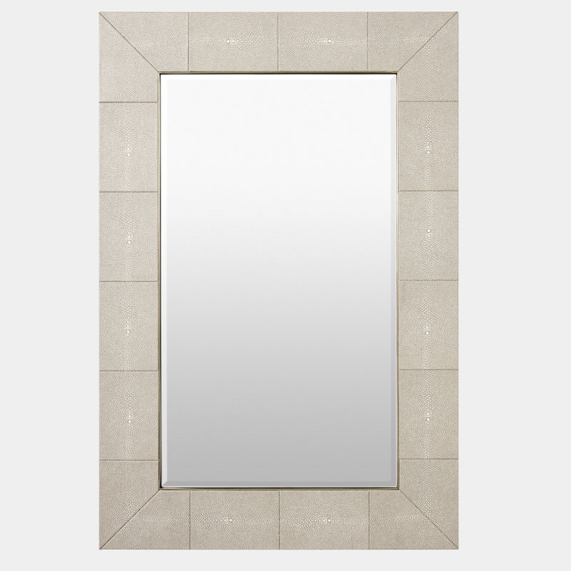 Miroir Manta - chagrin ivoire, 36 po x 24 po