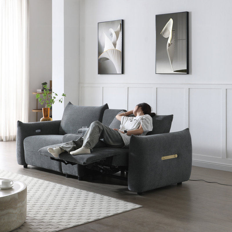 Canapé-lit Power Lift, Gris foncé
