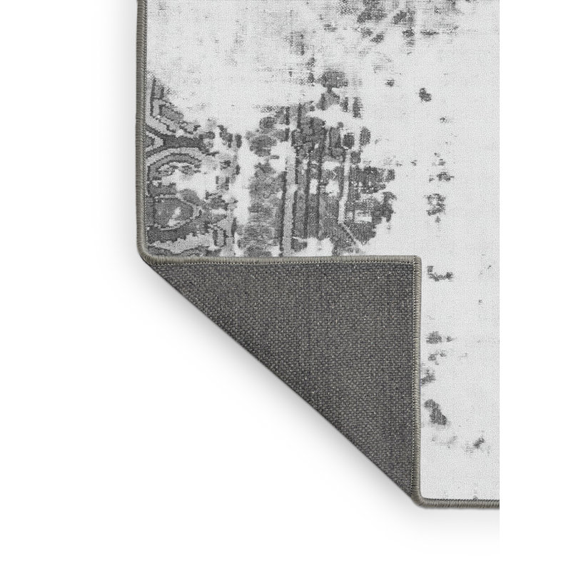 Basley Abstract Indoor Rug, Rectangle 4' x 6'