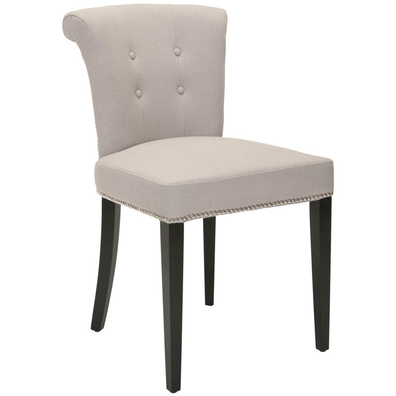 Ring 20.7'' H Tufted Upholstered Side Chair, Beige