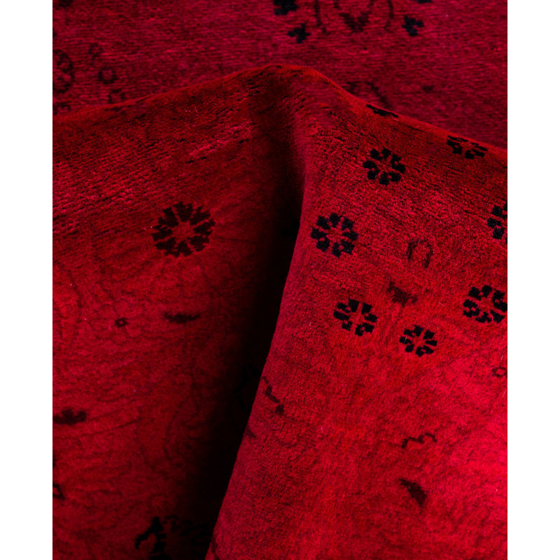 Overdyed One-of-a-Kind 3' 2" x 5' 0" Hand Knotted Area Rug