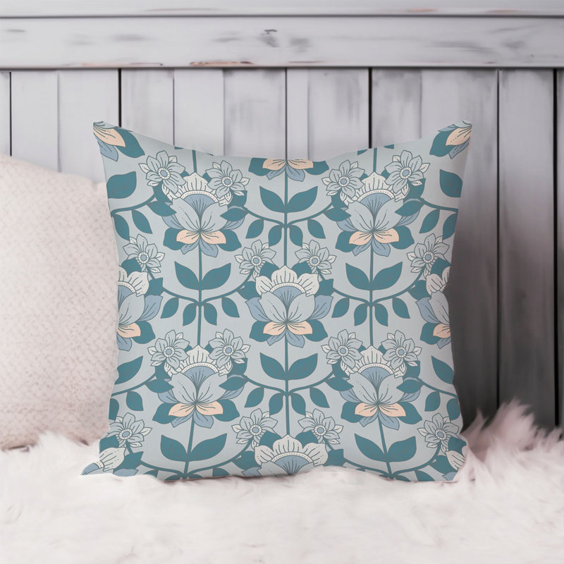 Botanical Floral Boho Pattern VII Bohemian, 16" H x 16" W