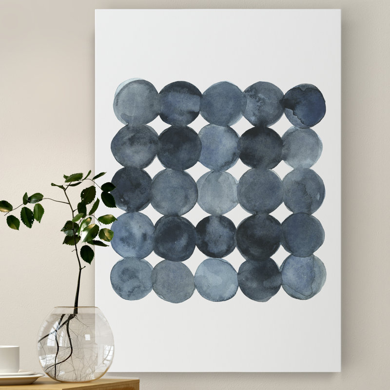 " Blue Gray Density II ", Wrapped Canvas, No Frame, 32" H x 24" W