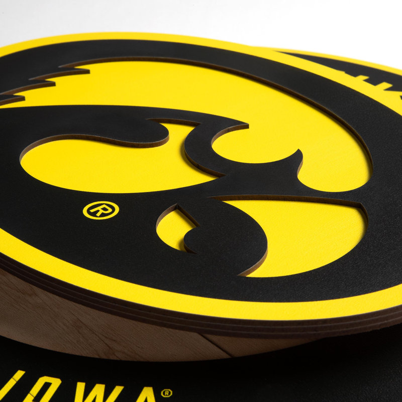 NCAA Iowa Hawkeyes 3DX Circle Wall Art