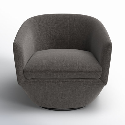 Elexi Upholstered Swivel Barrel Chair