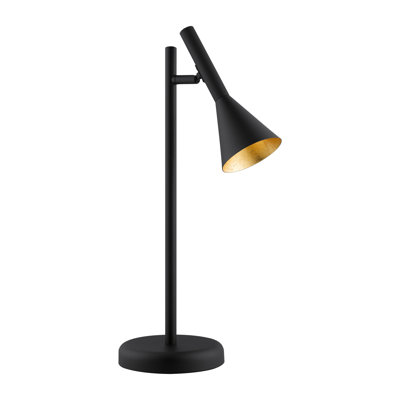 Lampe de bureau noire 18,5 po Tyrus