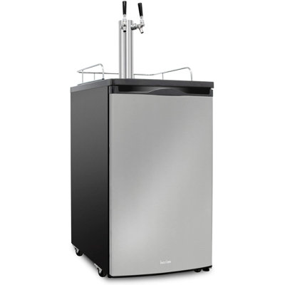 Ivation 4.9 Cubic Feet Dual Tap Freestanding Kegerator with