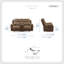 Causeuse inclinable en microfibre transitionnelle double 73 po Exzavion