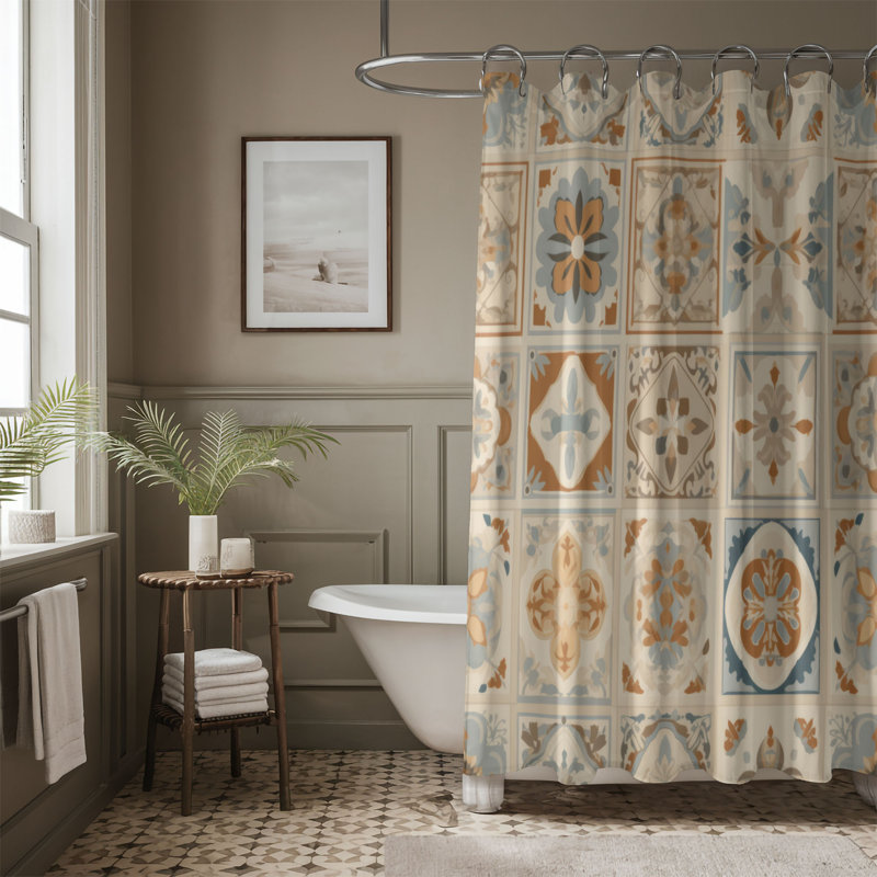 Classic Carpet - Rideau de douche Premium, H 74 po x l 71 po