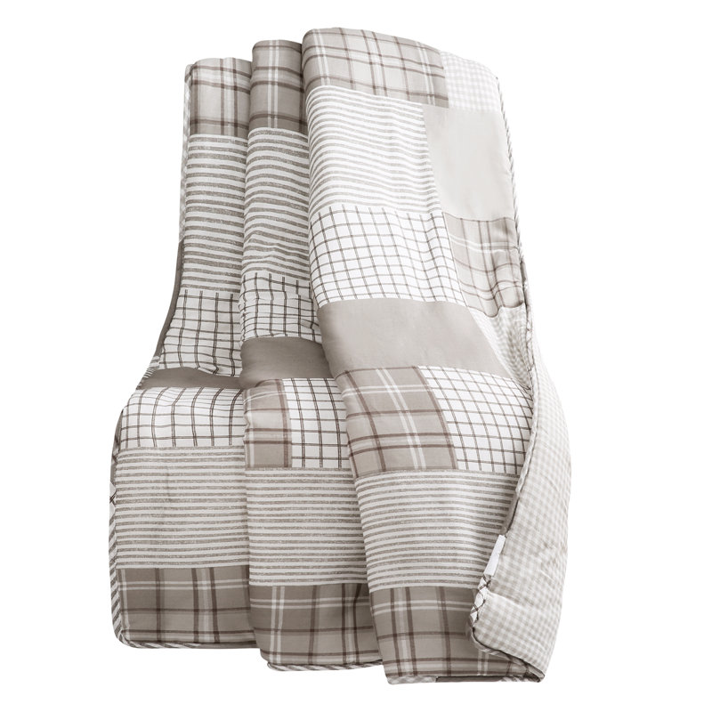 Jeté en coton Greenville, Taupe
