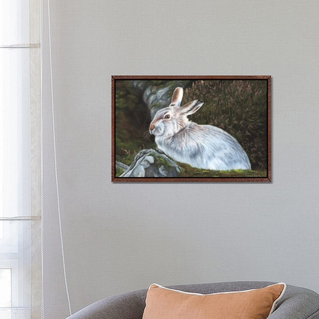 Hase von Richard Macwee - Galerie-verpackte Leinwand Giclée auf Leinwand