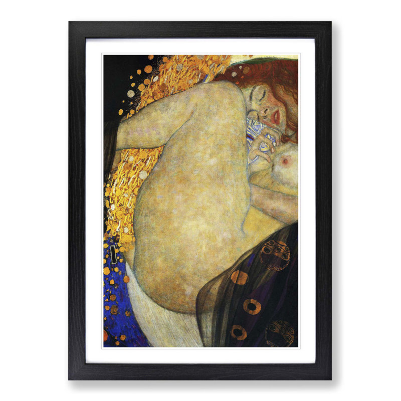 Gustav Klimt - Single Picture Frame Print, Black