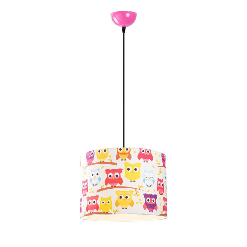 Luminaire suspendu tambour simple à 1 lumière Huth