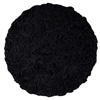Franciska 100% Cotton Machine Washable Round Bath Rugs